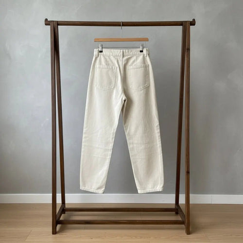 beige wide jeans - Little Hijabi