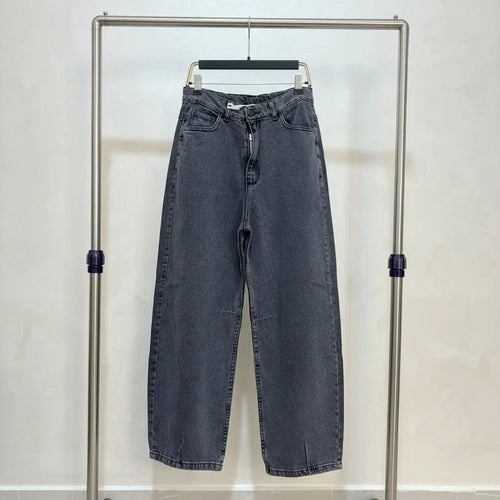 Black wide leg jeans - Little Hijabi