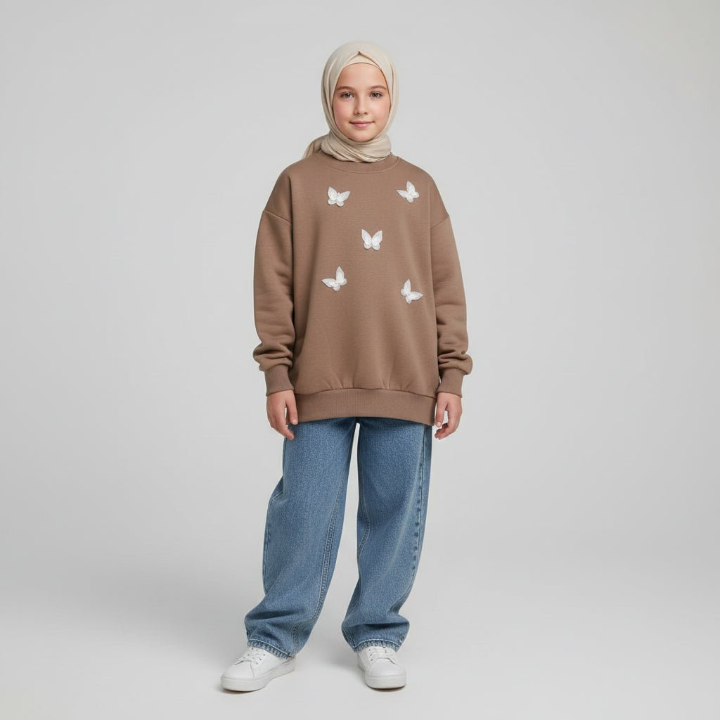 butterfly fleece - Little Hijabi