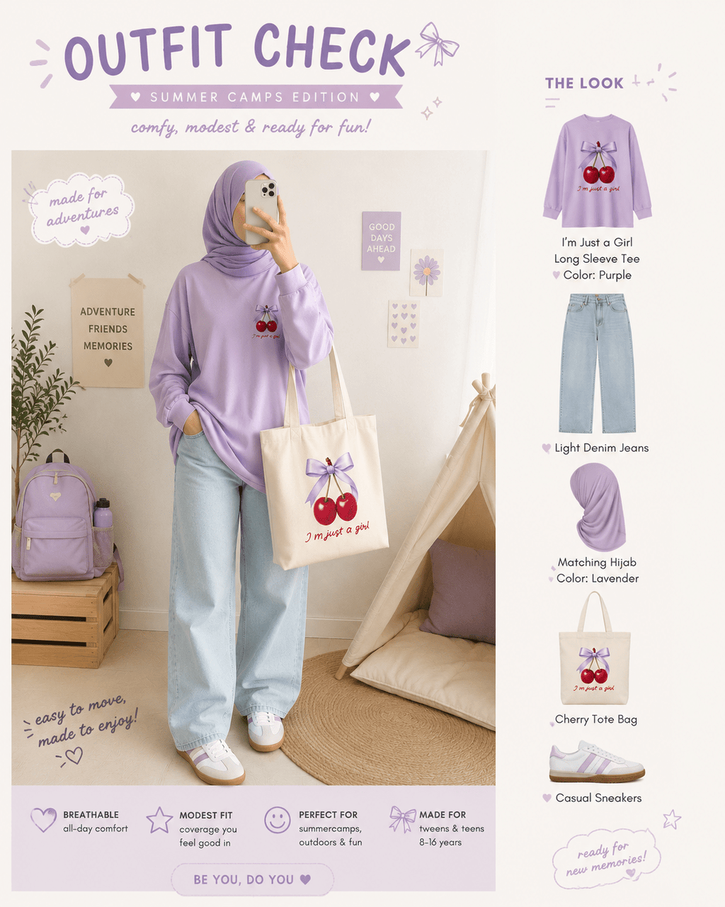Cotton tee - Little Hijabi
