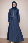 Denim skirt set - Little Hijabi