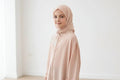 ebroidered salmon shirt - Little Hijabi