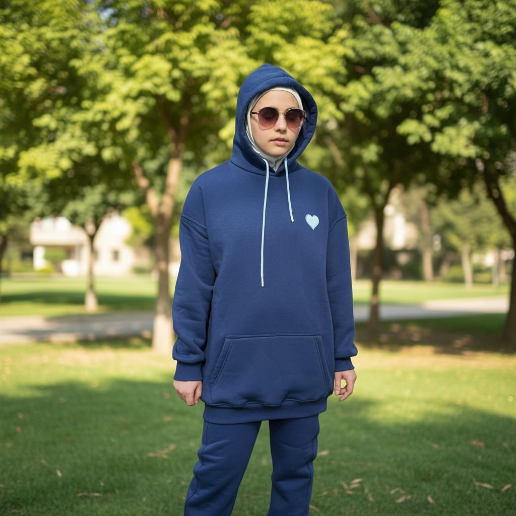 fleece heart set - Little Hijabi