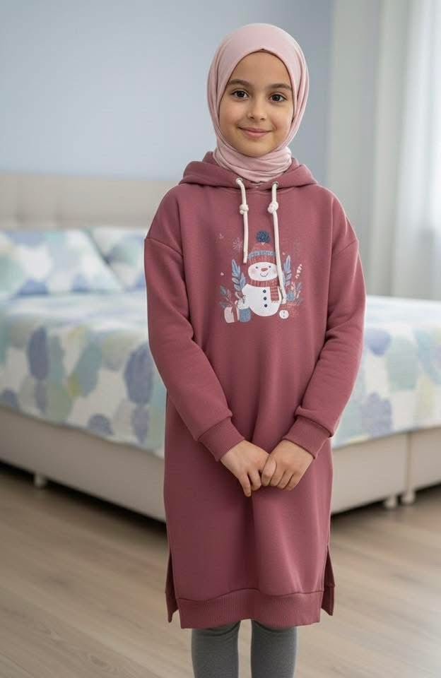 Long Fleece Hoodie - Little Hijabi
