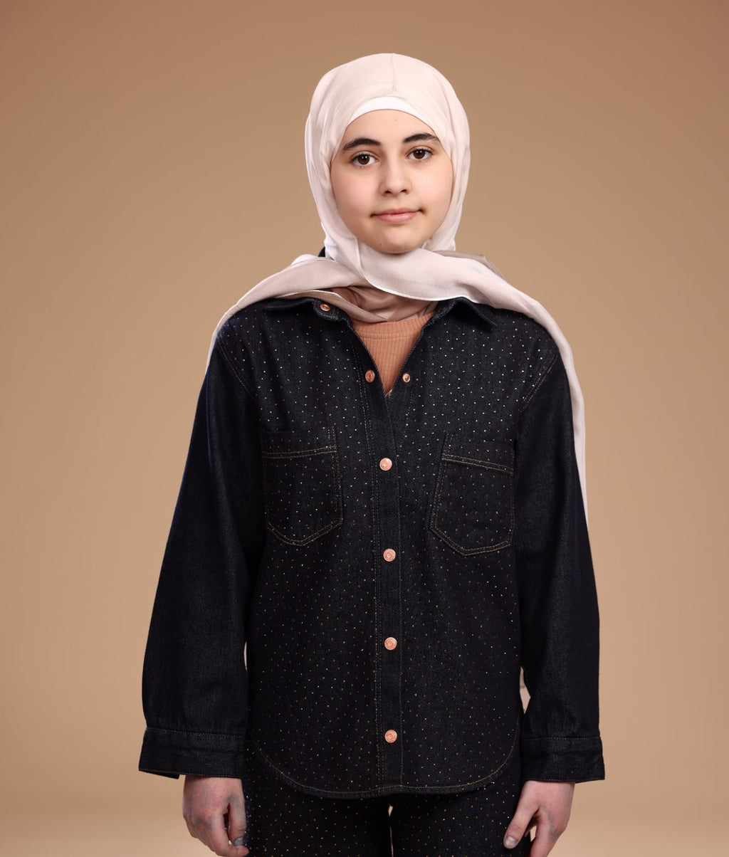 Sparkly denim set - Little Hijabi