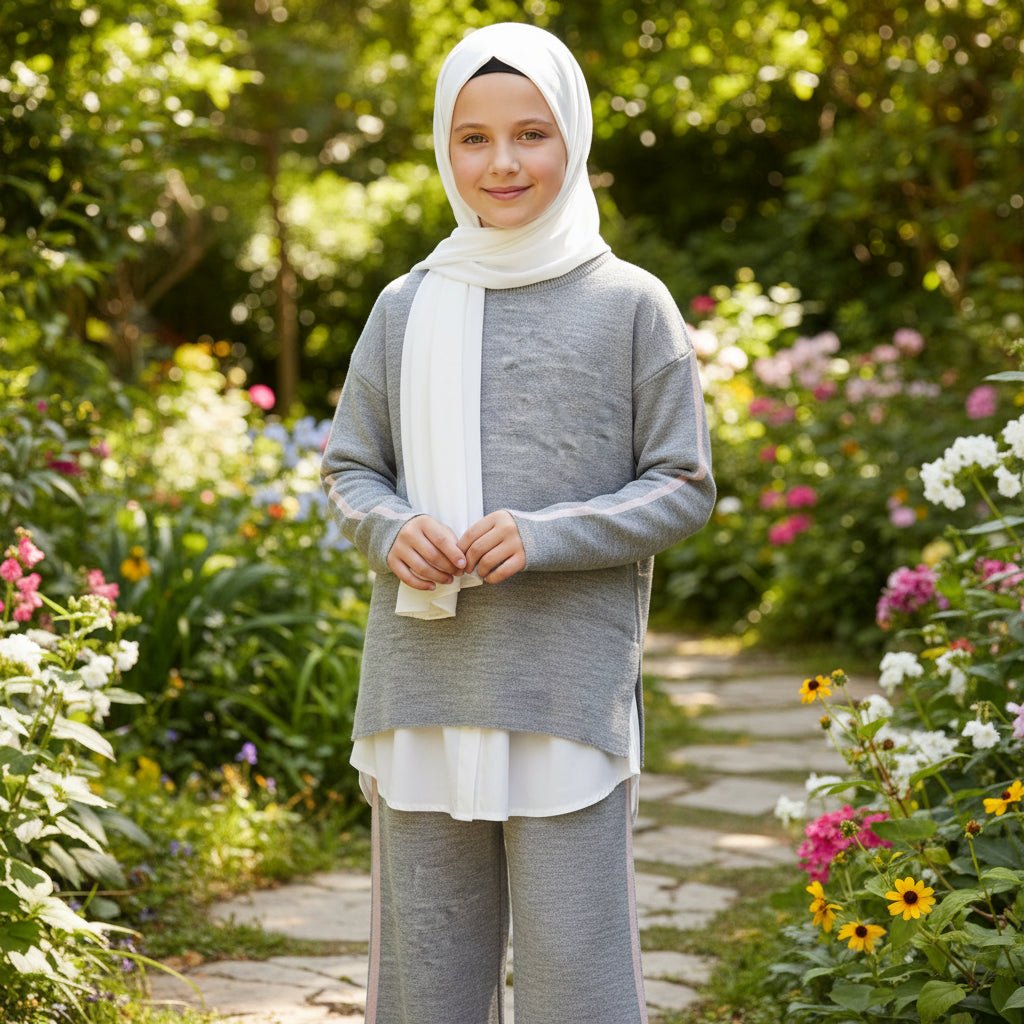 Trico Grey set - Little Hijabi