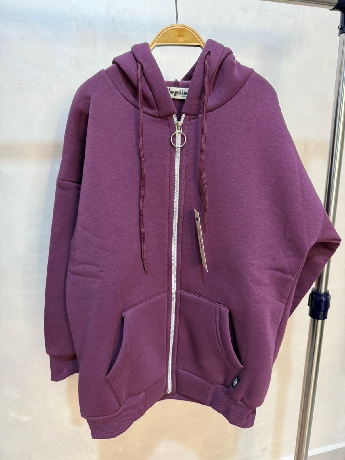 Zipper fleece hoodie - Little Hijabi
