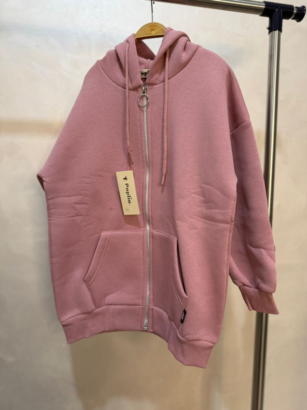 Zipper fleece hoodie - Little Hijabi