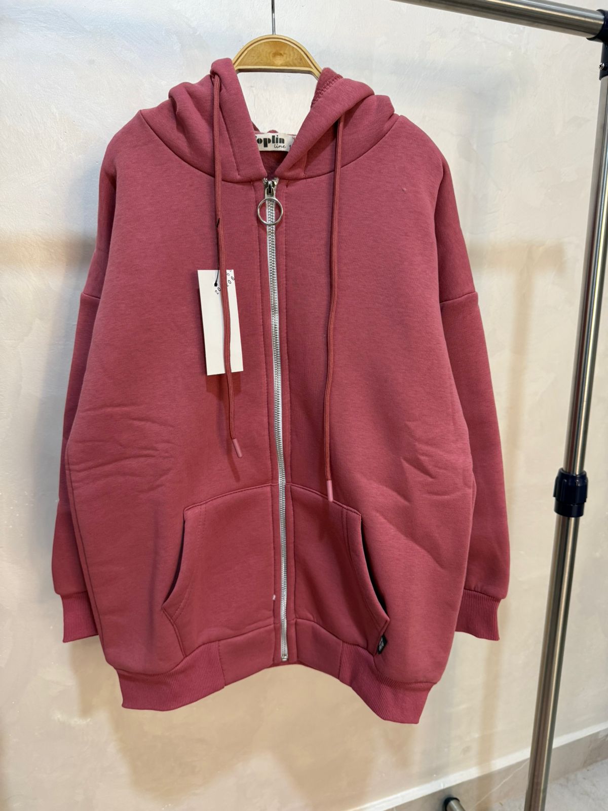 Zipper fleece hoodie - Little Hijabi