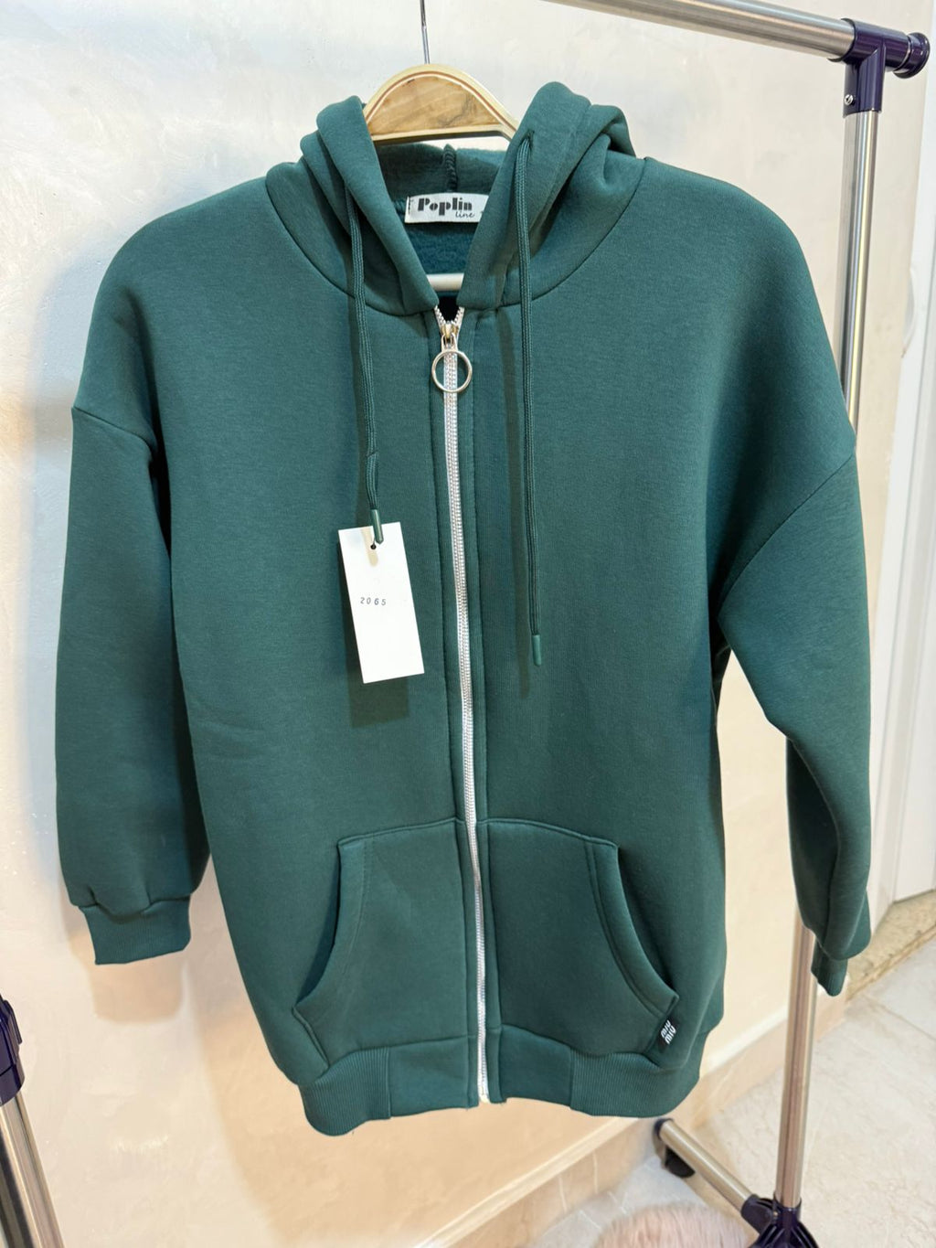 Zipper fleece hoodie - Little Hijabi